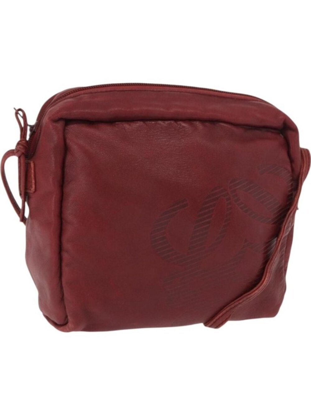 LOEWE Shoulder Bag Leather Red